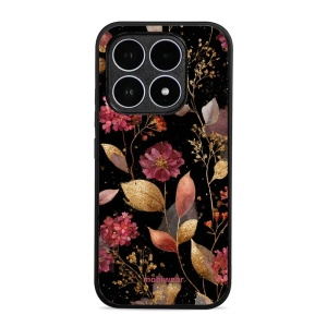 Lesklý kryt Mobiwear Glossy - Xiaomi 17 - V171S Zlatavé lístky a květy