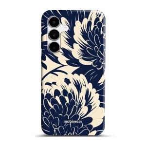Odolný obal Mobiwear Elite Pro - Samsung Galaxy S25 FE - EA40E Modré a béžové květy