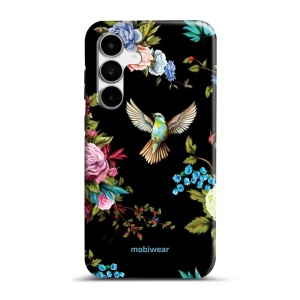 Odolný obal Mobiwear Elite Pro - Samsung Galaxy S25 FE - ED09E Ptáček a květy