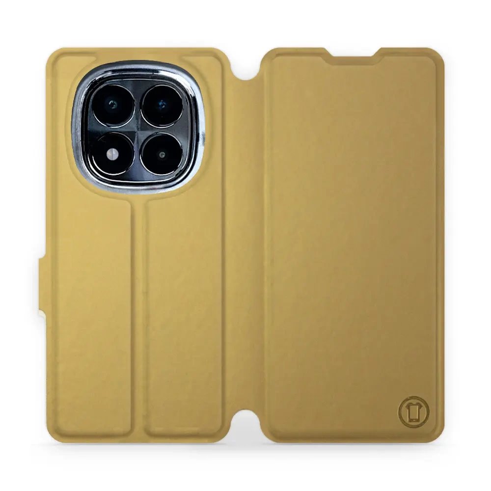 Flipové pouzdro Mobiwear - Xiaomi Redmi Note 14 Pro 4G - Zlatavé a šedé