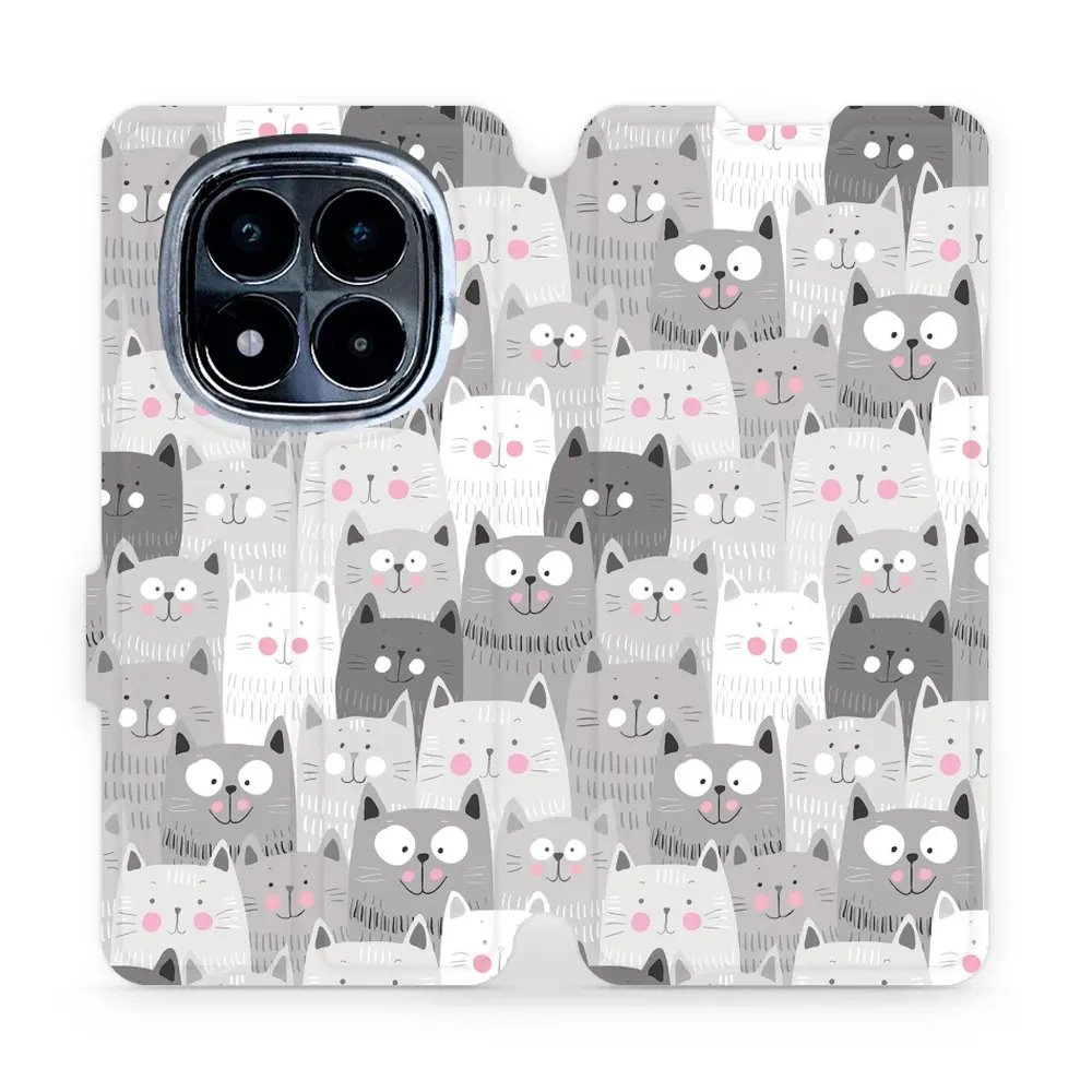 Flipové pouzdro Mobiwear - Xiaomi Redmi Note 14 Pro 4G - M099P Kočičky