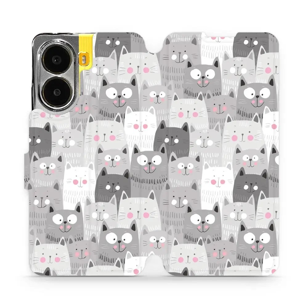Flipové pouzdro Mobiwear - Xiaomi Poco X7 Pro - M099P Kočičky