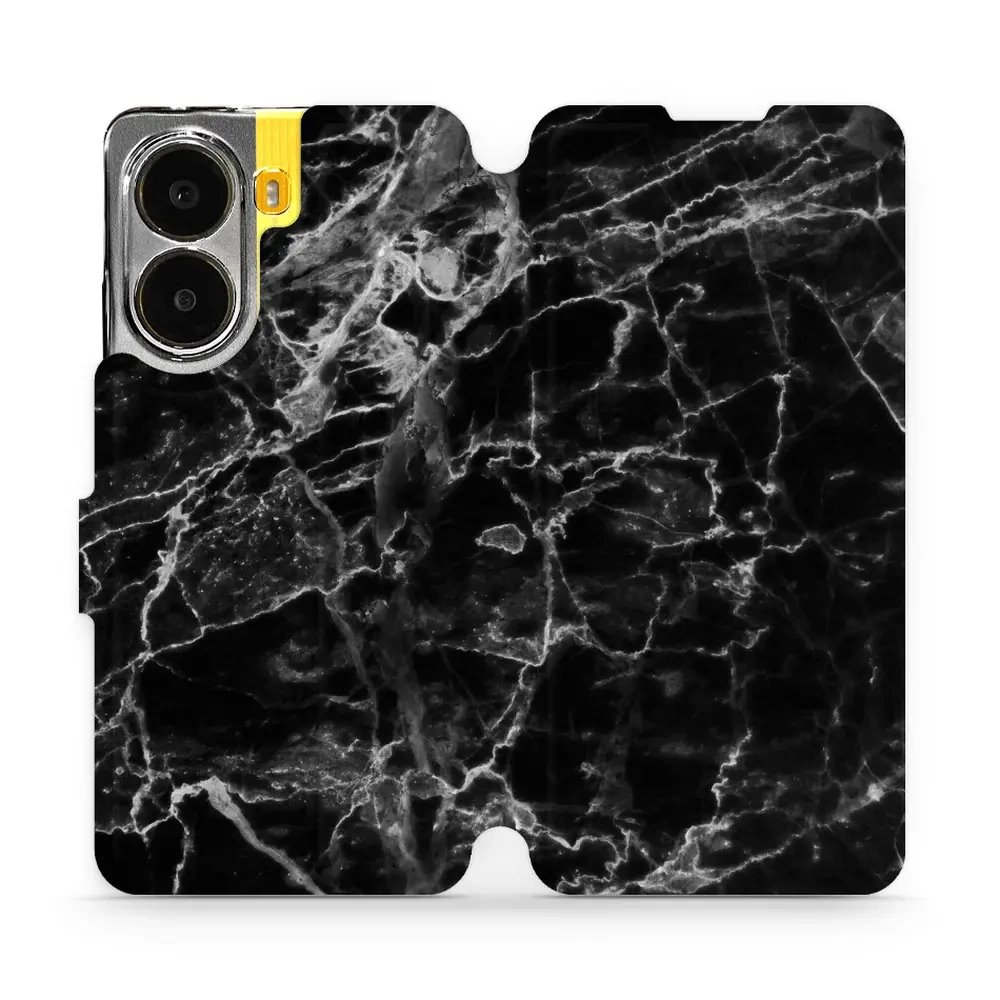 Flipové pouzdro Mobiwear - Xiaomi Poco X7 Pro - V056P Černý mramor
