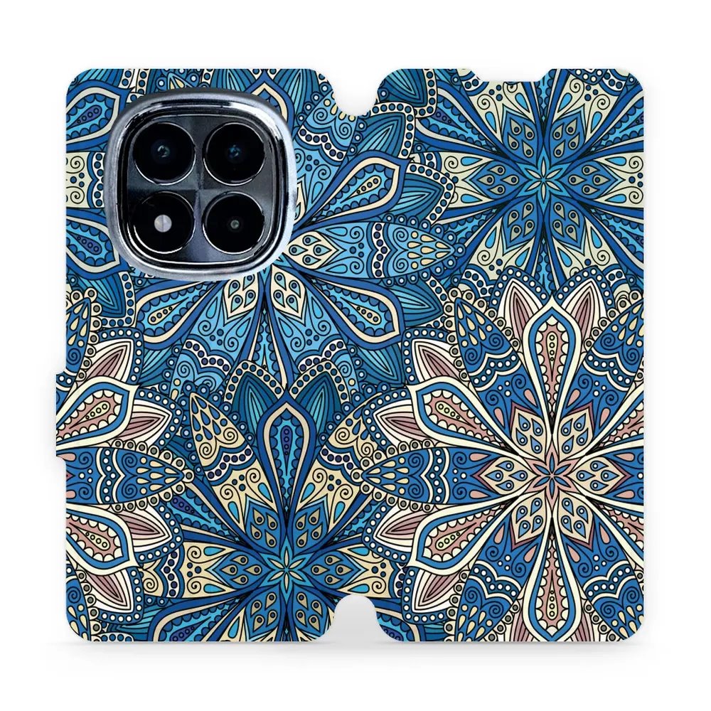 Flipové pouzdro Mobiwear - Xiaomi Redmi Note 14 Pro 4G - V108P Modré mandala květy