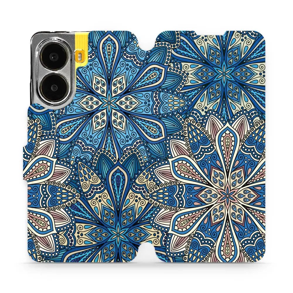 Flipové pouzdro Mobiwear - Xiaomi Poco X7 Pro - V108P Modré mandala květy