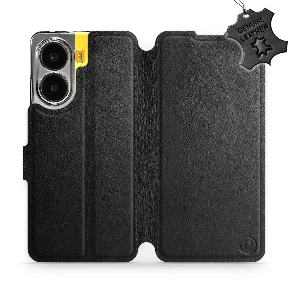 Kožené flip pouzdro Mobiwear - Xiaomi Poco X7 Pro - Černé