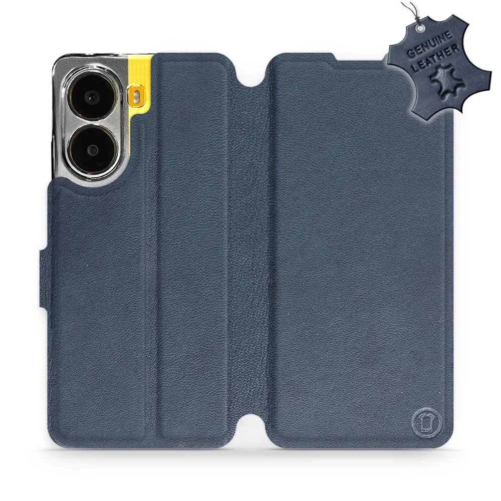 Kožené flip pouzdro Mobiwear - Xiaomi Poco X7 Pro - Modré
