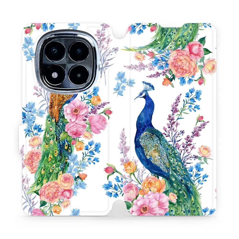 Flipové pouzdro Mobiwear - Xiaomi Redmi Note 14 Pro 4G - MX08S Pávi