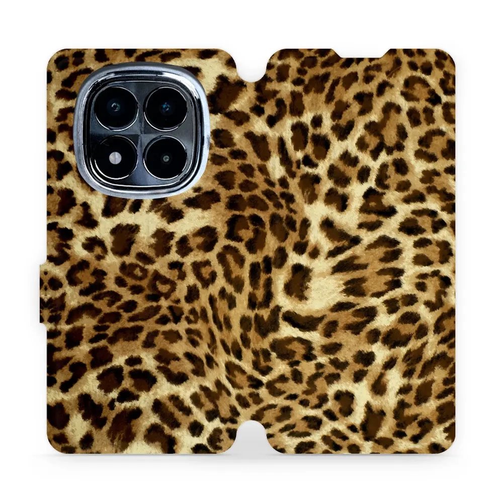Flipové pouzdro Mobiwear - Xiaomi Redmi Note 14 Pro 4G - VA33P Leopardí vzor