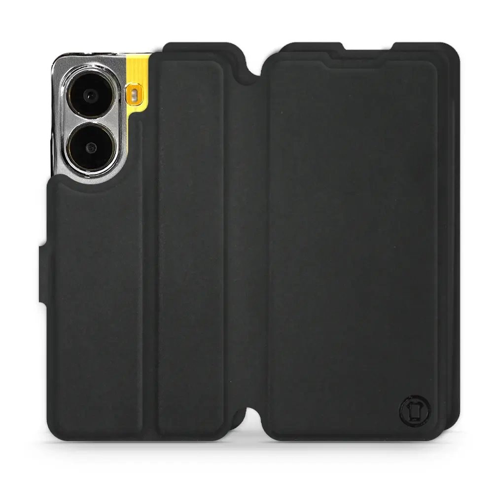 Flipové pouzdro Mobiwear Semiš - Xiaomi Poco X7 Pro - Černé