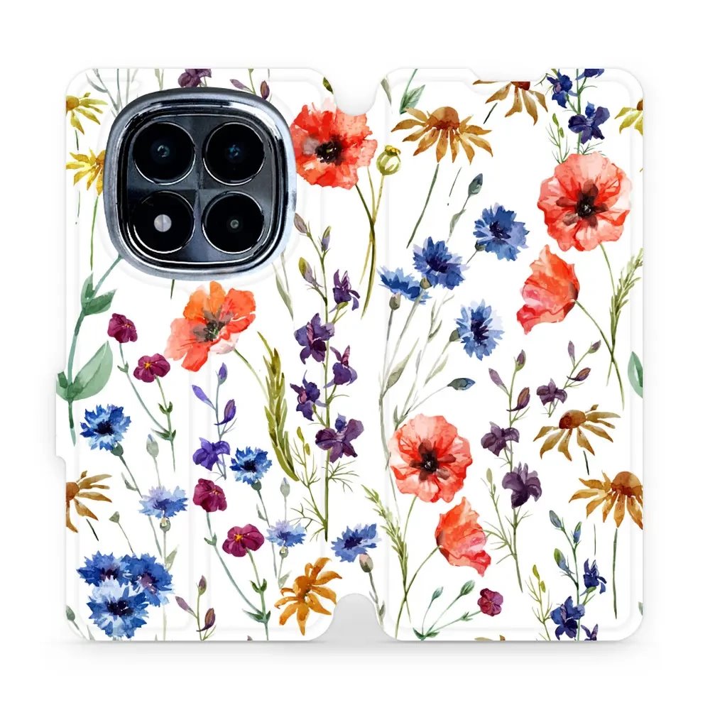 Flipové pouzdro Mobiwear - Xiaomi Redmi Note 14 Pro 4G - MP04S Luční kvítí