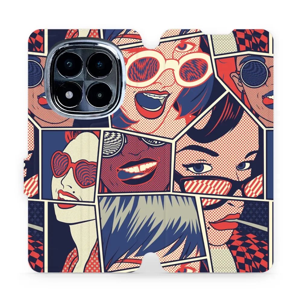 Flipové pouzdro Mobiwear - Xiaomi Redmi Note 14 Pro 4G - VP18P Komiks