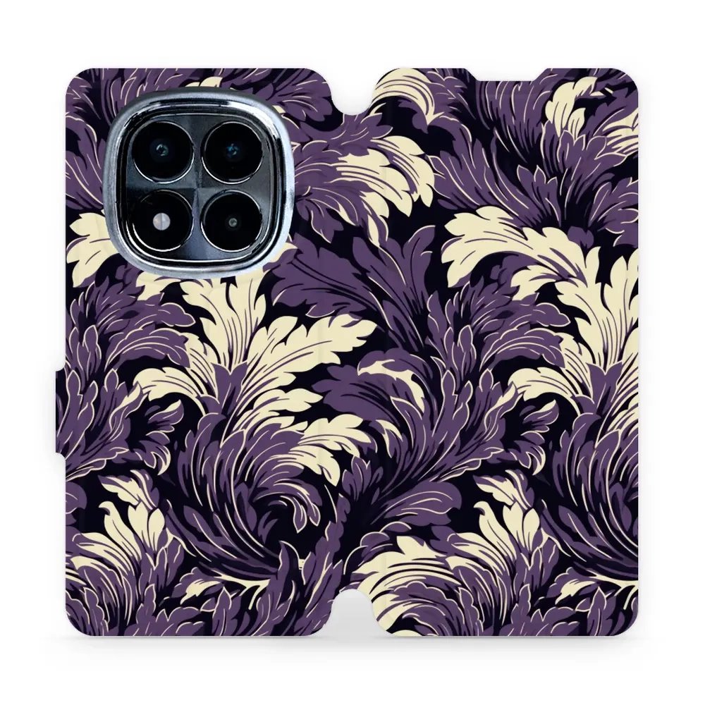 Flipové pouzdro Mobiwear - Xiaomi Redmi Note 14 Pro 4G - VA46S Fialové rostliny
