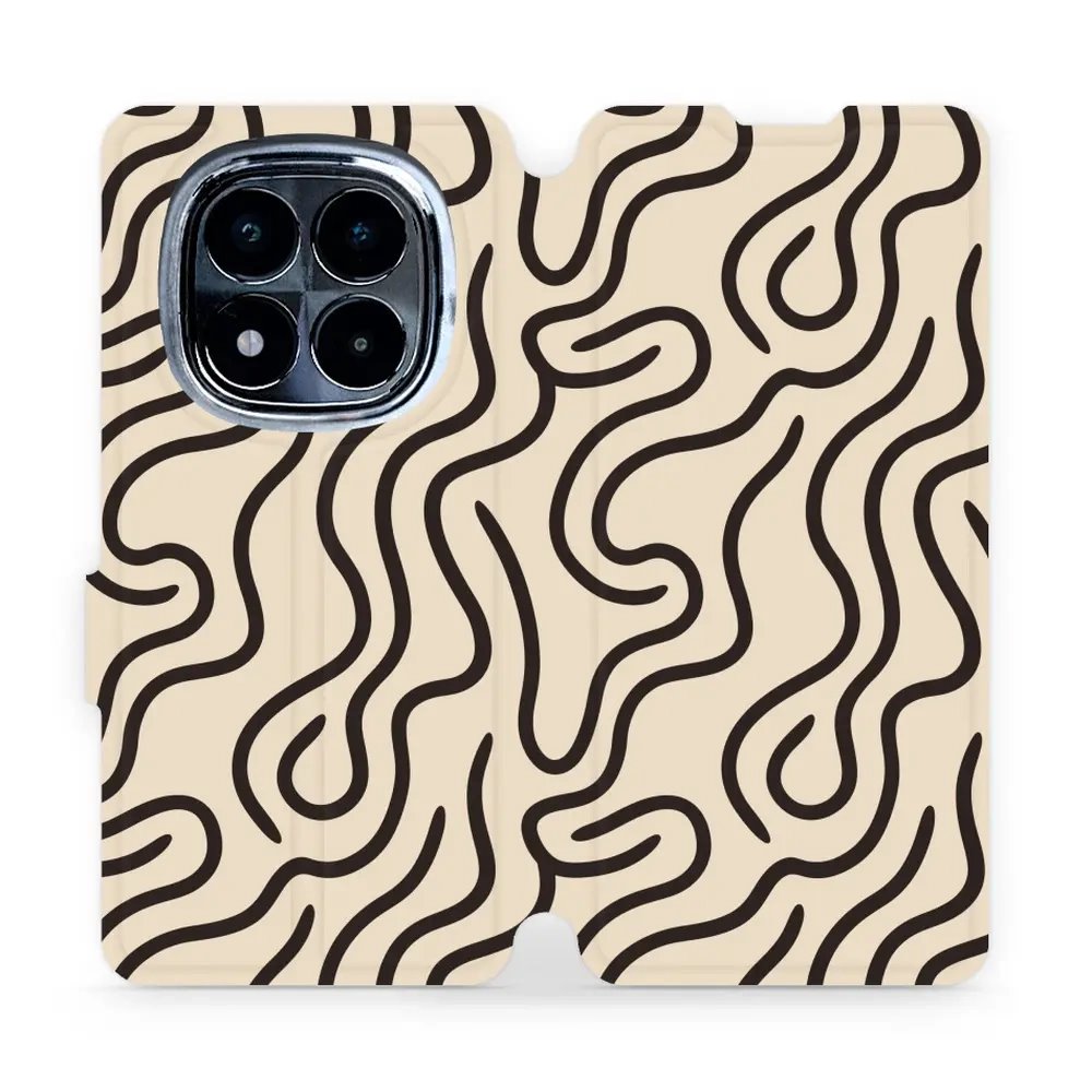 Flipové pouzdro Mobiwear - Xiaomi Redmi Note 14 Pro 4G - VA60S Linky