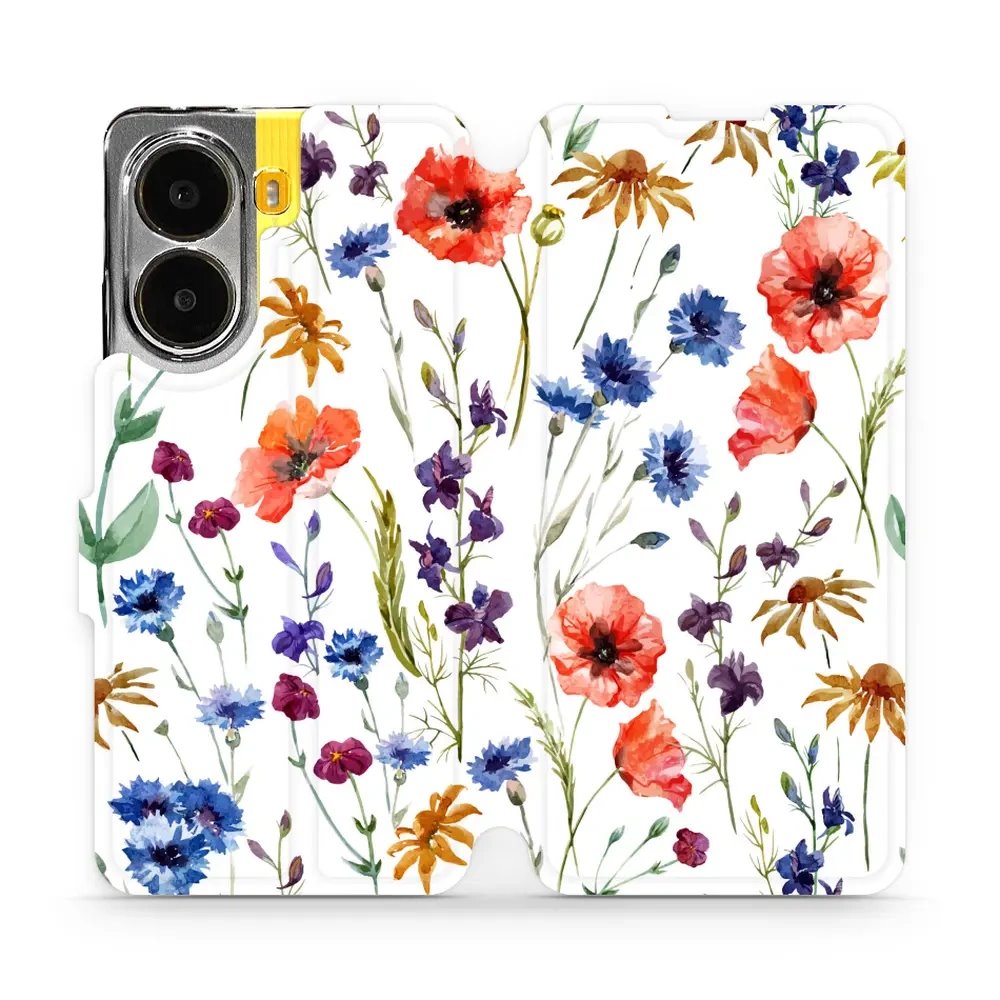 Flipové pouzdro Mobiwear - Xiaomi Poco X7 Pro - MP04S Luční kvítí