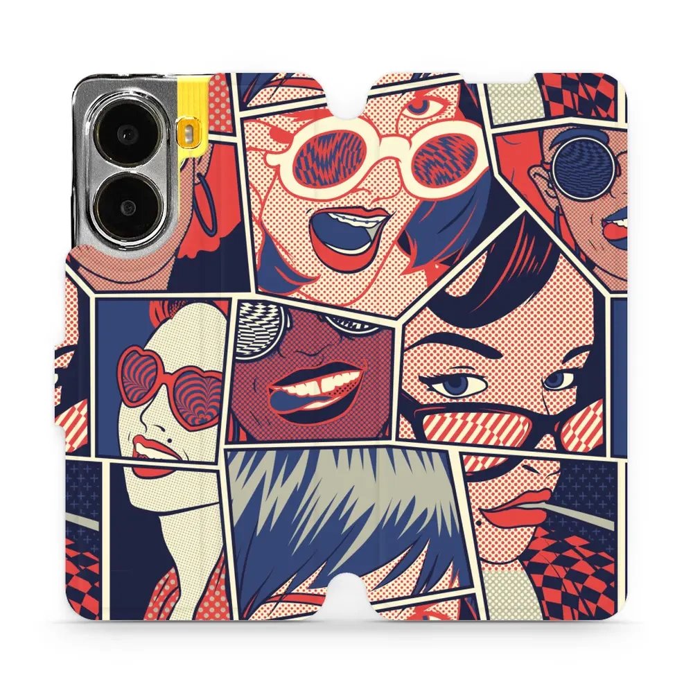 Flipové pouzdro Mobiwear - Xiaomi Poco X7 Pro - VP18P Komiks