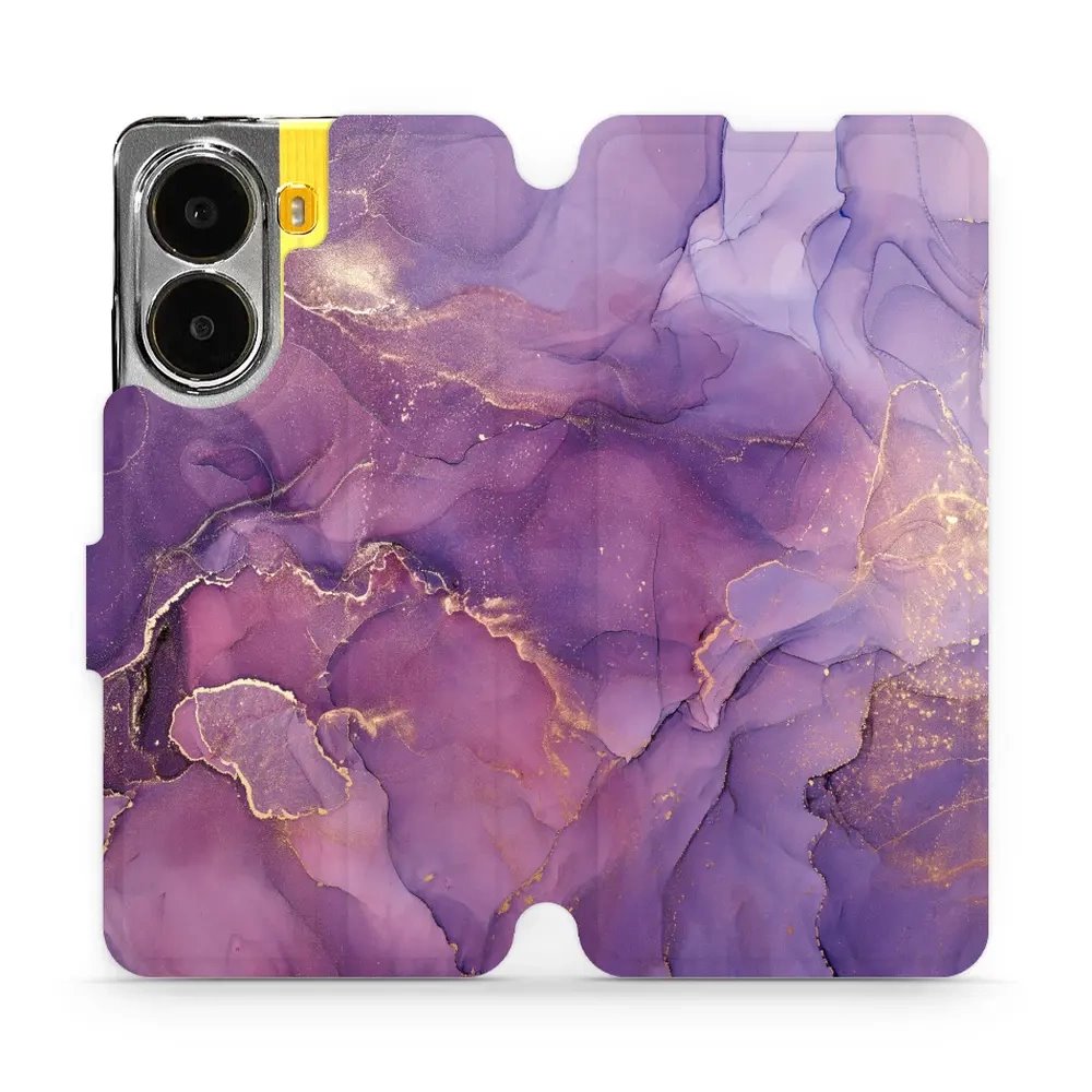 Flipové pouzdro Mobiwear - Xiaomi Poco X7 Pro - VP20S Fialový mramor