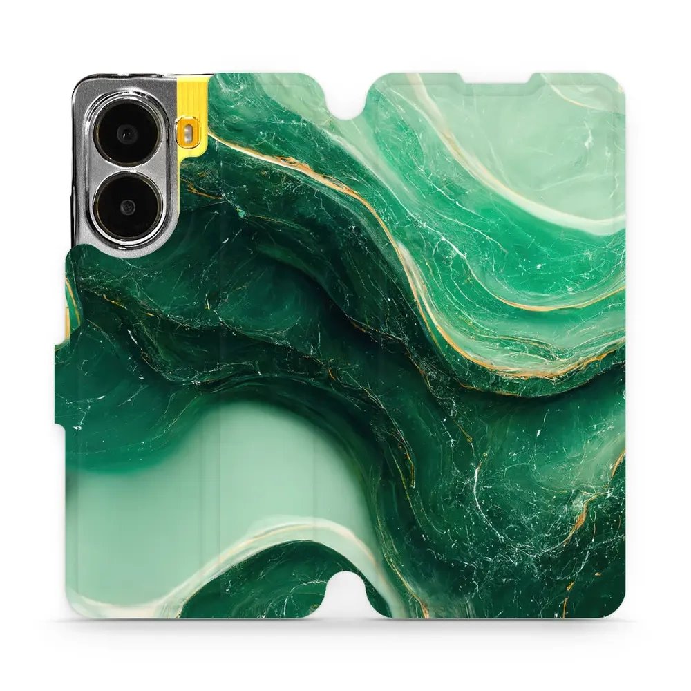 Flipové pouzdro Mobiwear - Xiaomi Poco X7 Pro - VP38S Zelený mramor