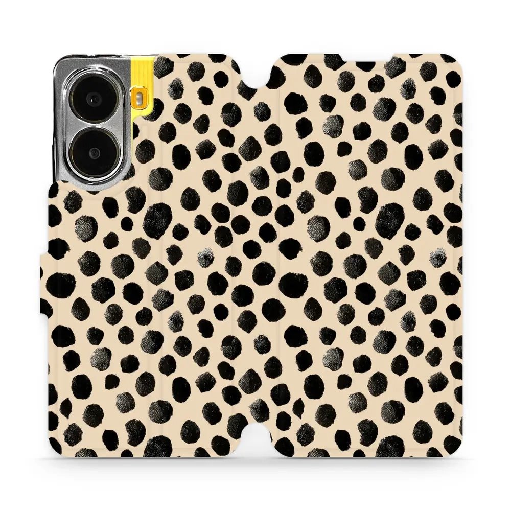 Flipové pouzdro Mobiwear - Xiaomi Poco X7 Pro - VA50S Černé puntíky