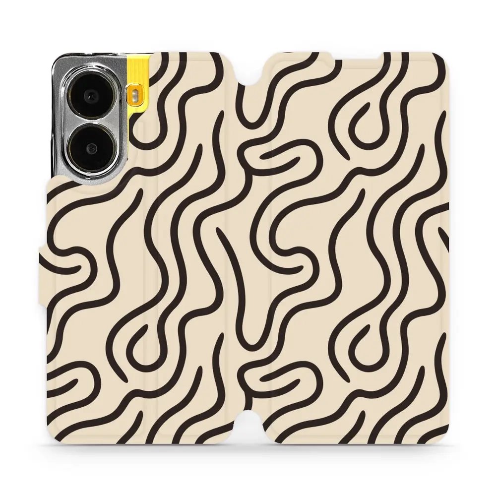Flipové pouzdro Mobiwear - Xiaomi Poco X7 Pro - VA60S Linky