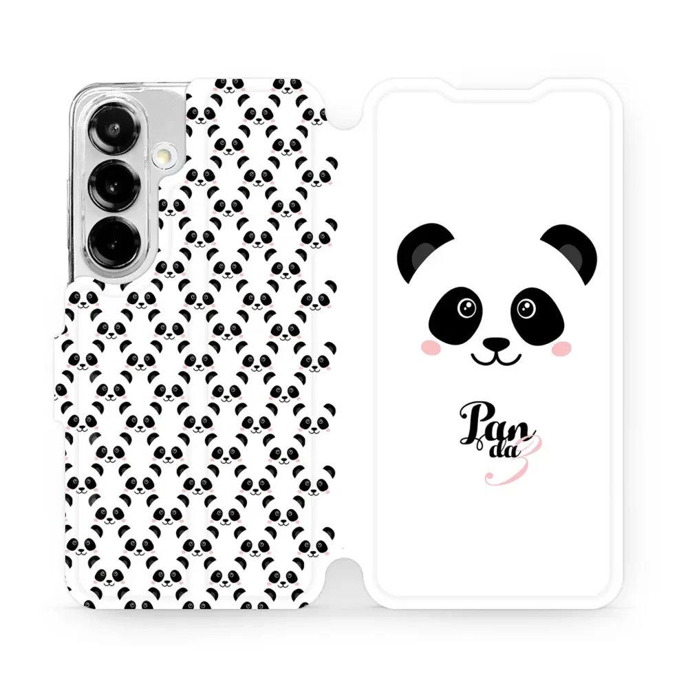 Flipové pouzdro Mobiwear - Samsung Galaxy S25 - M030P Panda Amálka