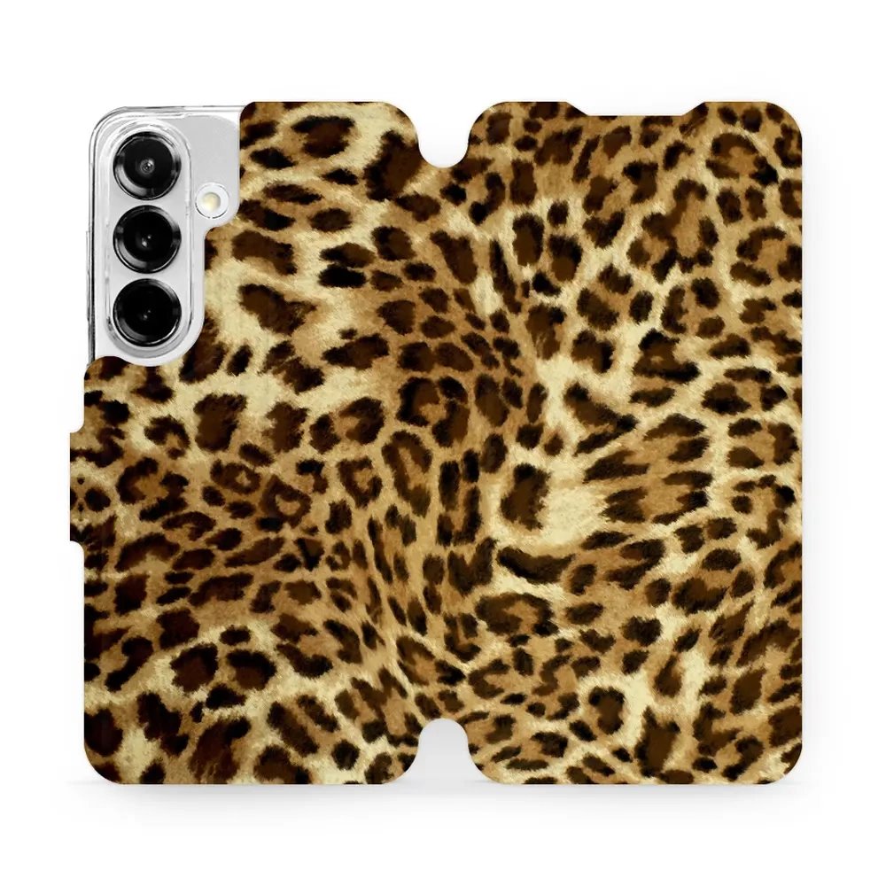 Flipové pouzdro Mobiwear - Samsung Galaxy S25 - VA33P Leopardí vzor