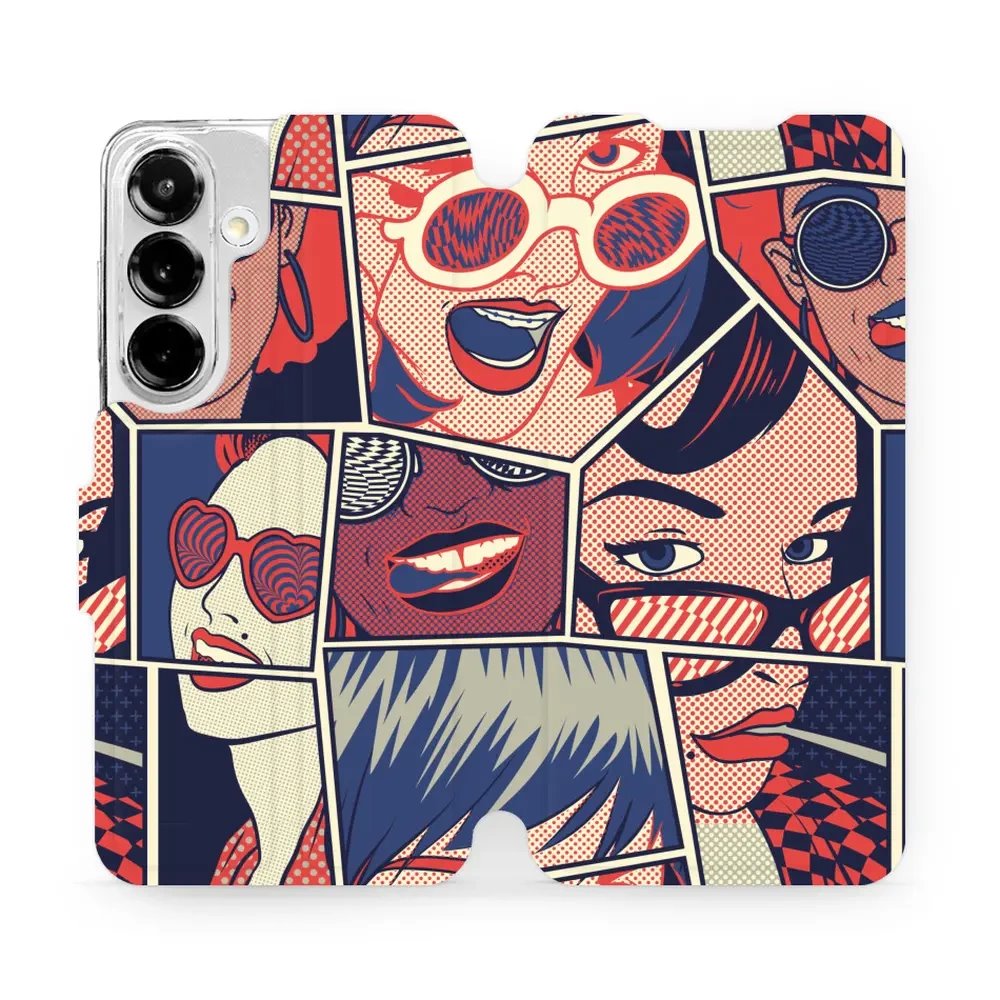 Flipové pouzdro Mobiwear - Samsung Galaxy S25 - VP18P Komiks