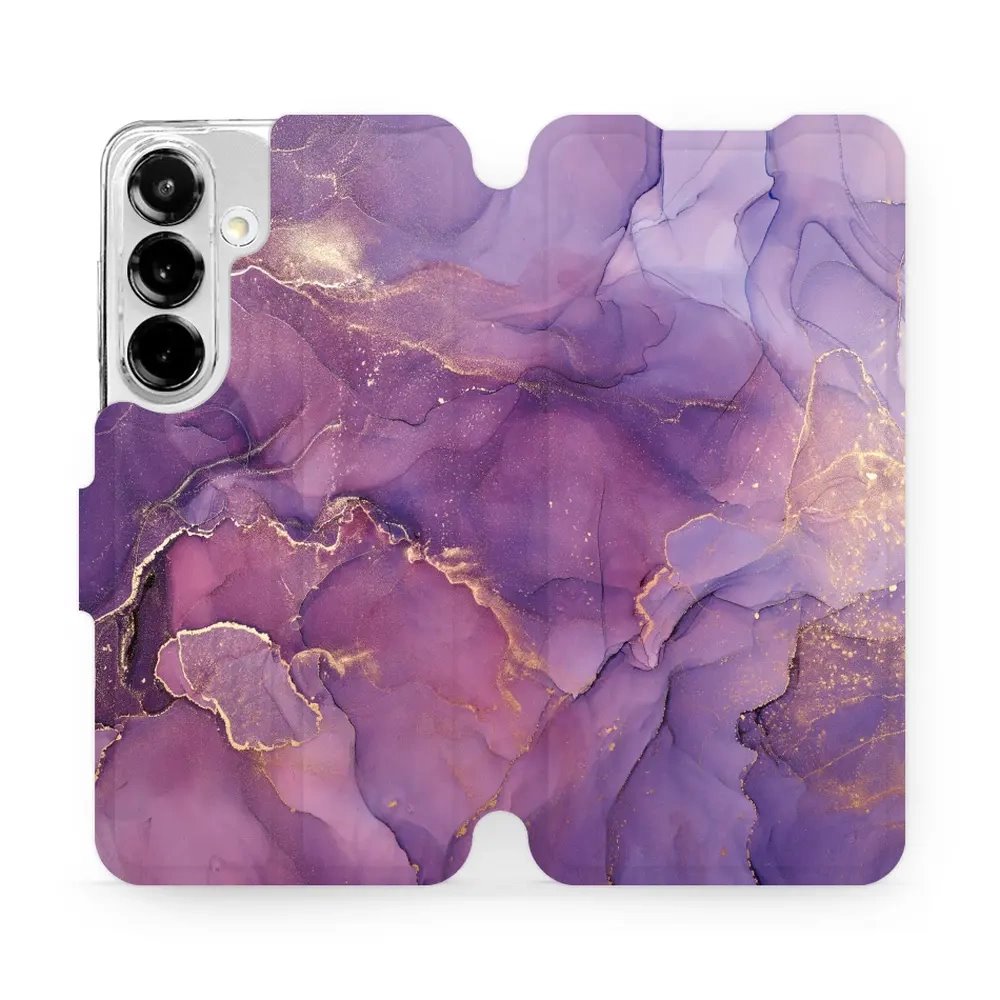 Flipové pouzdro Mobiwear - Samsung Galaxy S25 - VP20S Fialový mramor