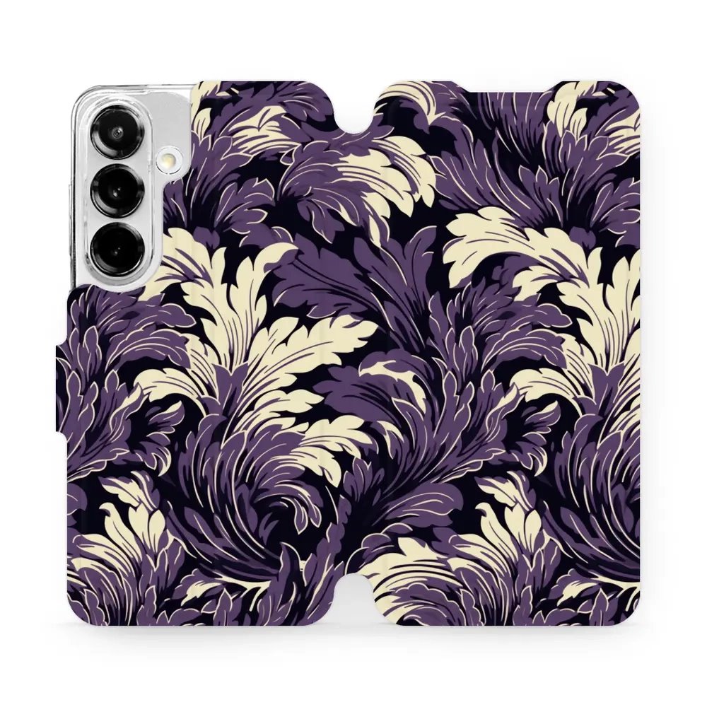 Flipové pouzdro Mobiwear - Samsung Galaxy S25 - VA46S Fialové rostliny