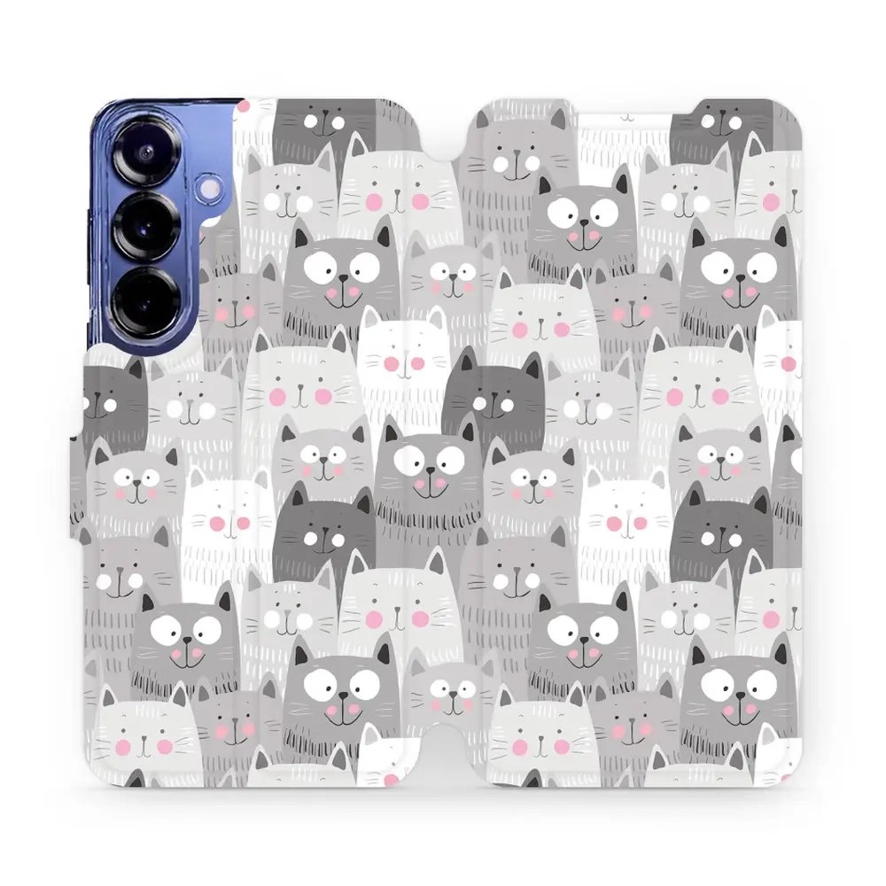 Flipové pouzdro Mobiwear - Samsung Galaxy S25 Plus - M099P Kočičky