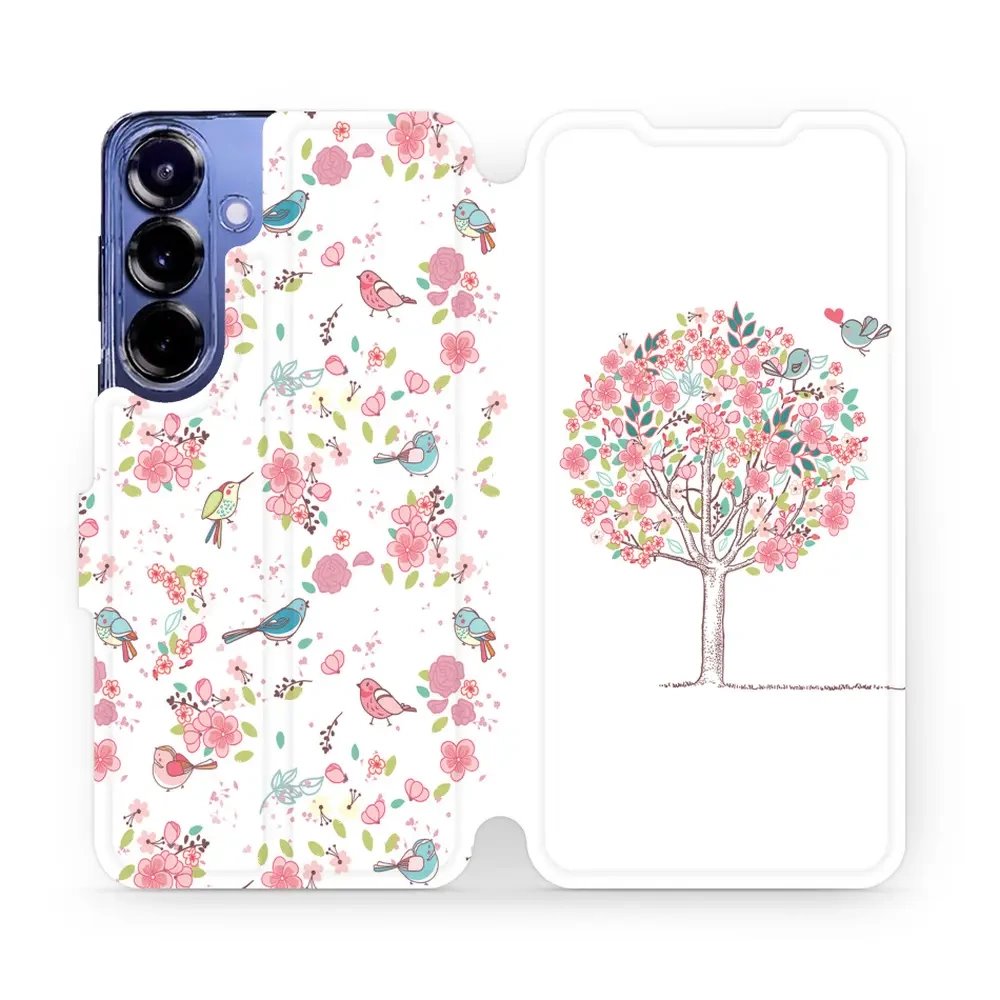 Flipové pouzdro Mobiwear - Samsung Galaxy S25 Plus - M120S Strom a ptáčci