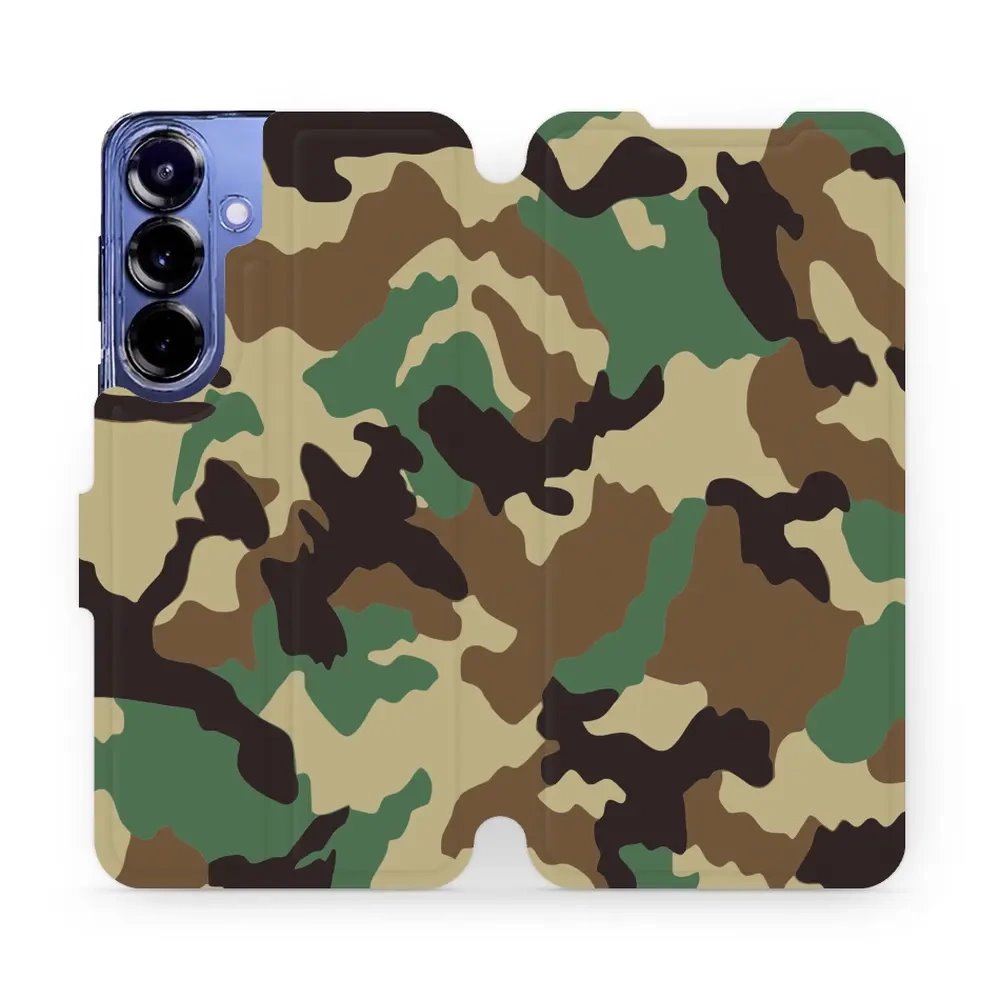 Flipové pouzdro Mobiwear - Samsung Galaxy S25 Plus - V111P Maskáče