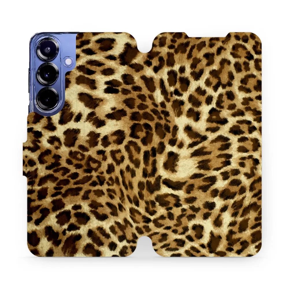 Flipové pouzdro Mobiwear - Samsung Galaxy S25 Plus - VA33P Leopardí vzor