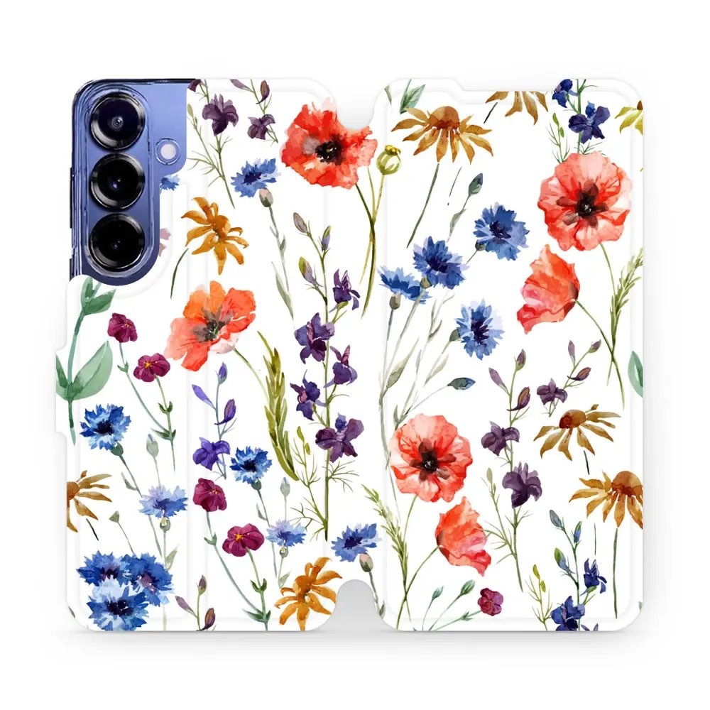 Flipové pouzdro Mobiwear - Samsung Galaxy S25 Plus - MP04S Luční kvítí