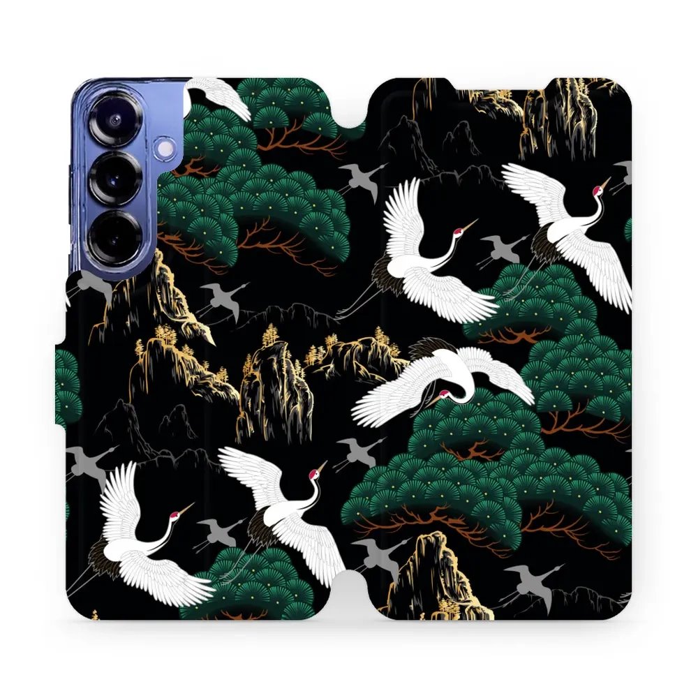 Flipové pouzdro Mobiwear - Samsung Galaxy S25 Plus - VP16S Jeřábi