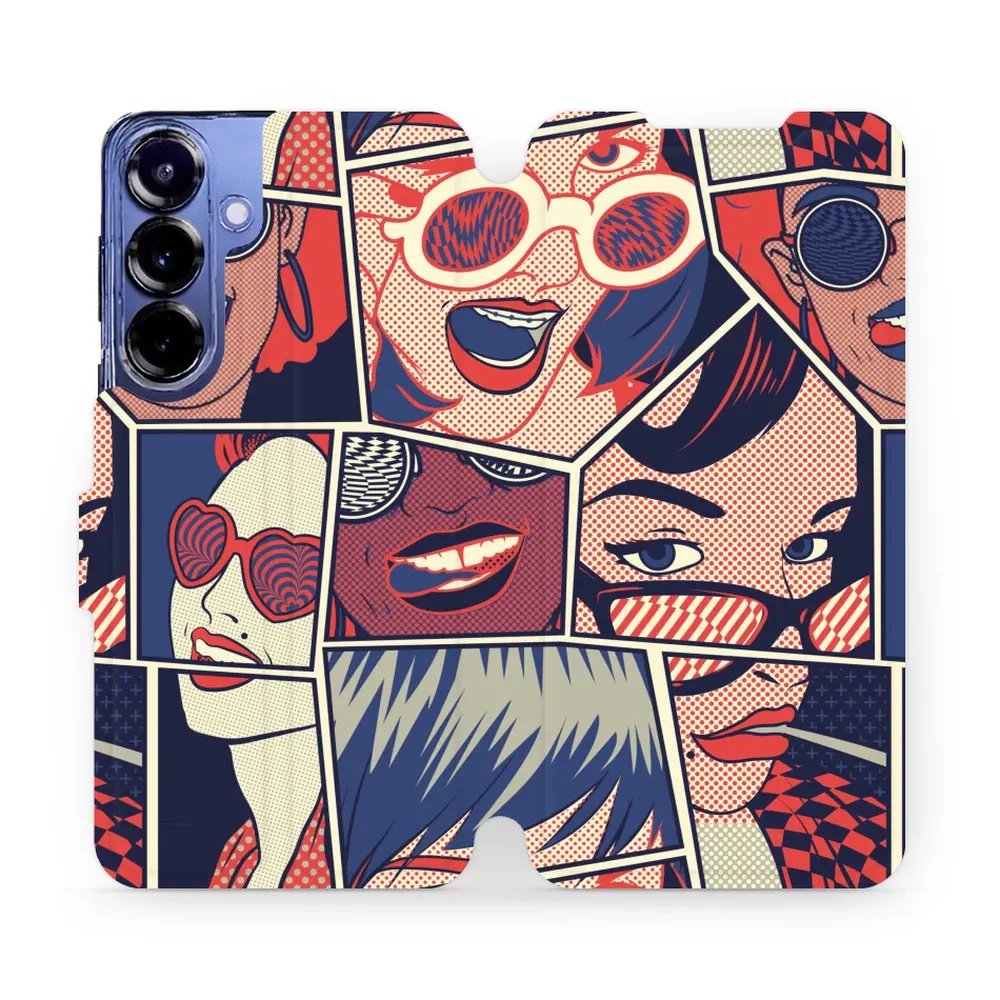 Flipové pouzdro Mobiwear - Samsung Galaxy S25 Plus - VP18P Komiks