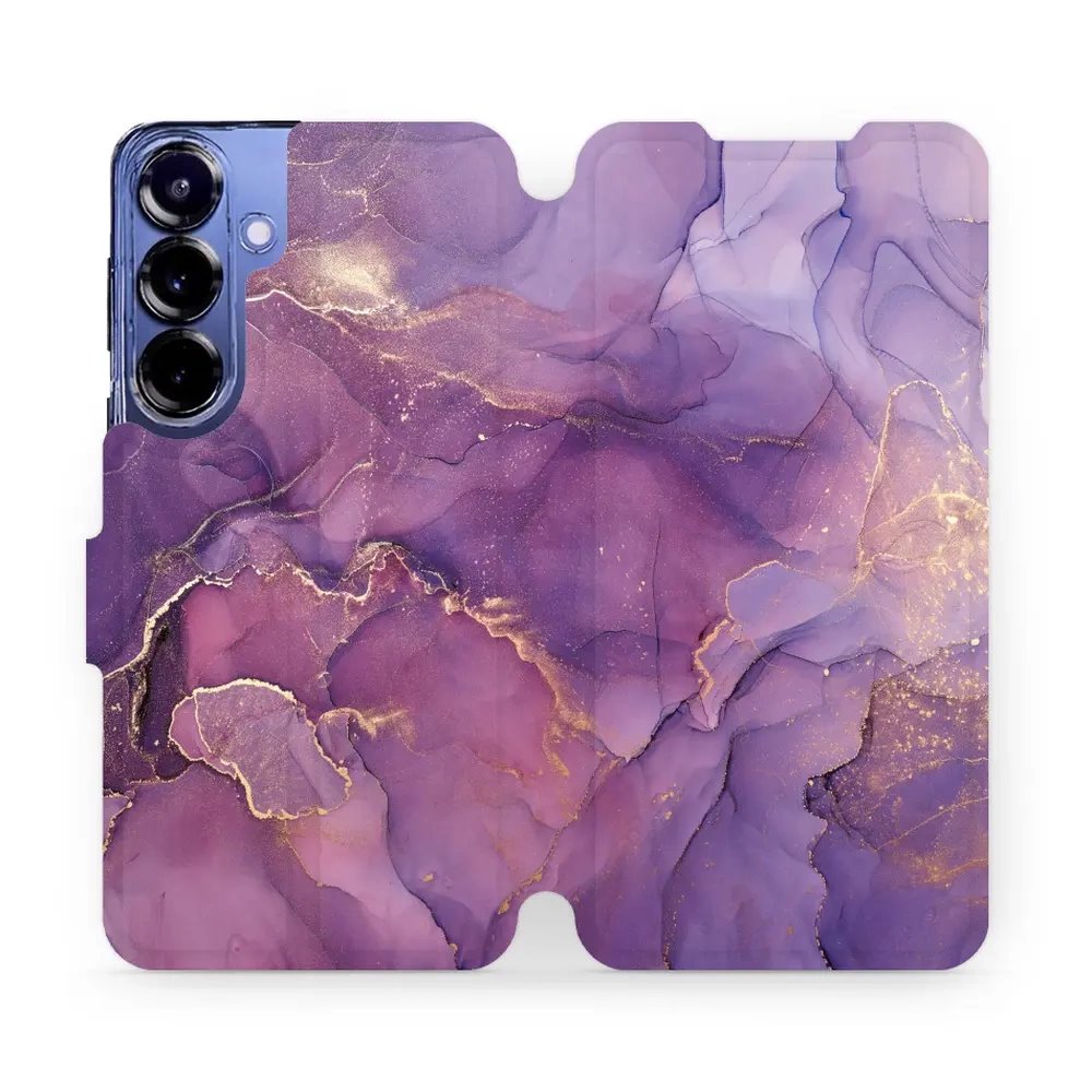 Flipové pouzdro Mobiwear - Samsung Galaxy S25 Plus - VP20S Fialový mramor