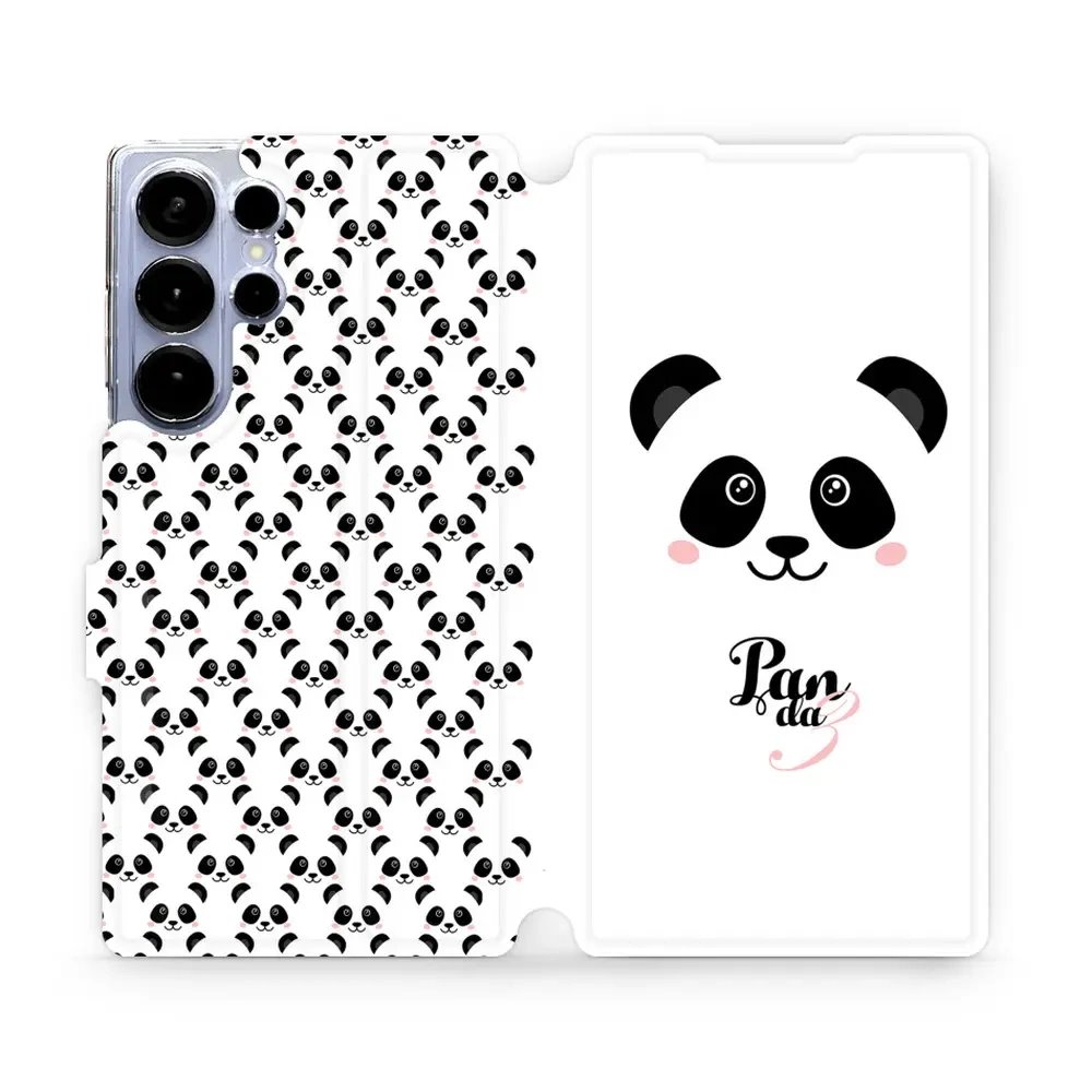 Flipové pouzdro Mobiwear - Samsung Galaxy S25 Ultra - M030P Panda Amálka