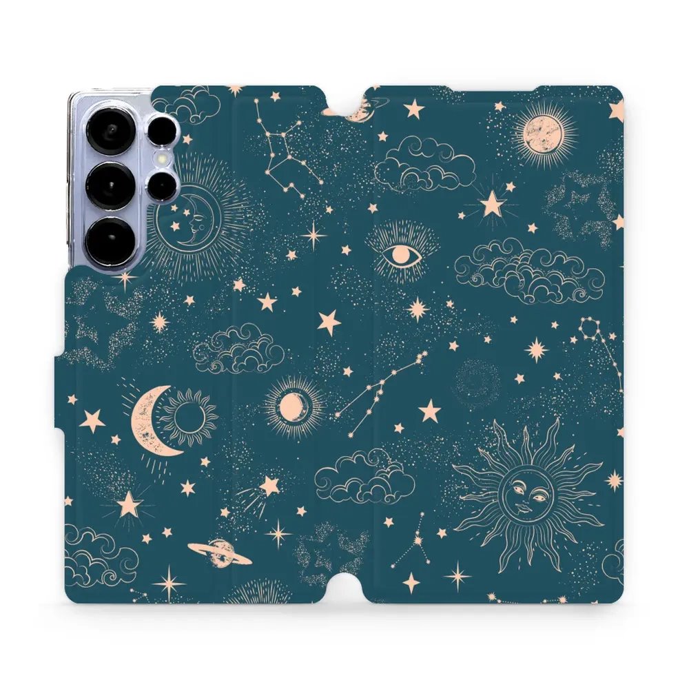 Flipové pouzdro Mobiwear - Samsung Galaxy S25 Ultra - VP14S Magický vesmír