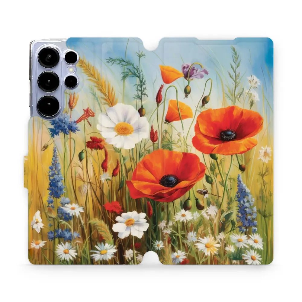 Flipové pouzdro Mobiwear - Samsung Galaxy S25 Ultra - VP43S Letní louka