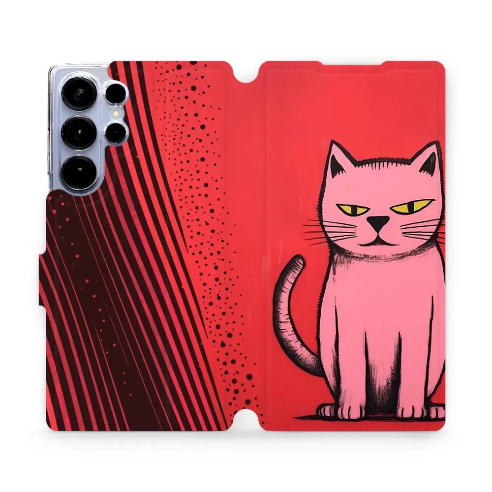 Flipové pouzdro Mobiwear - Samsung Galaxy S25 Ultra - VP54S Kocourek