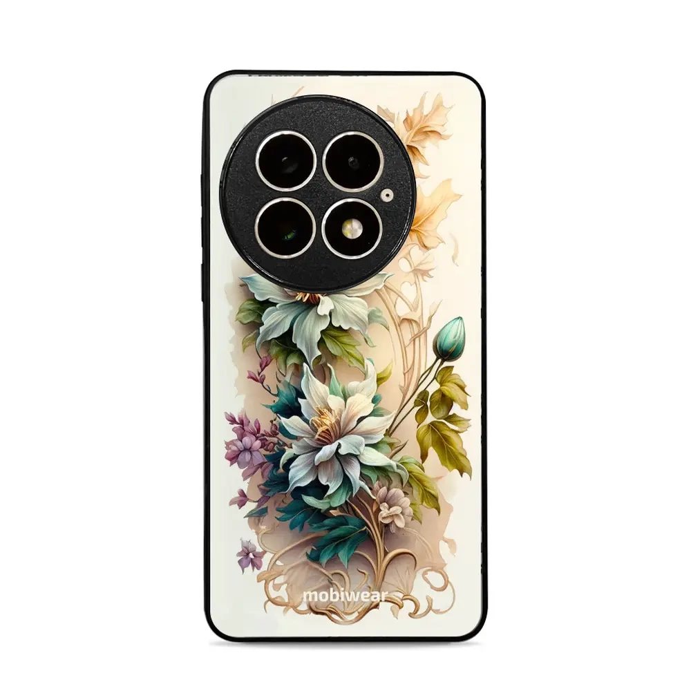 Lesklý kryt Mobiwear Glossy - OnePlus 13 - G014G Krémové květy