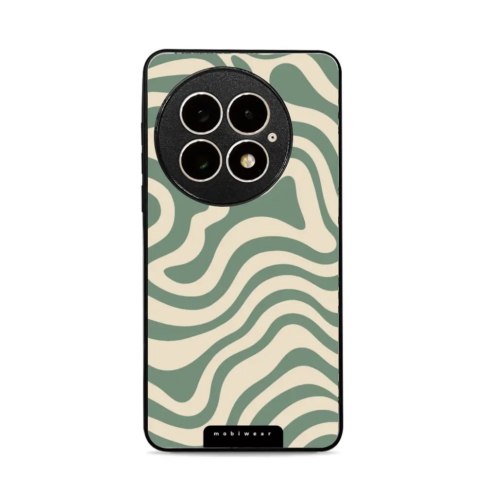 Lesklý kryt Mobiwear Glossy - OnePlus 13 - GA57G Zelené a béžové zkrouceniny