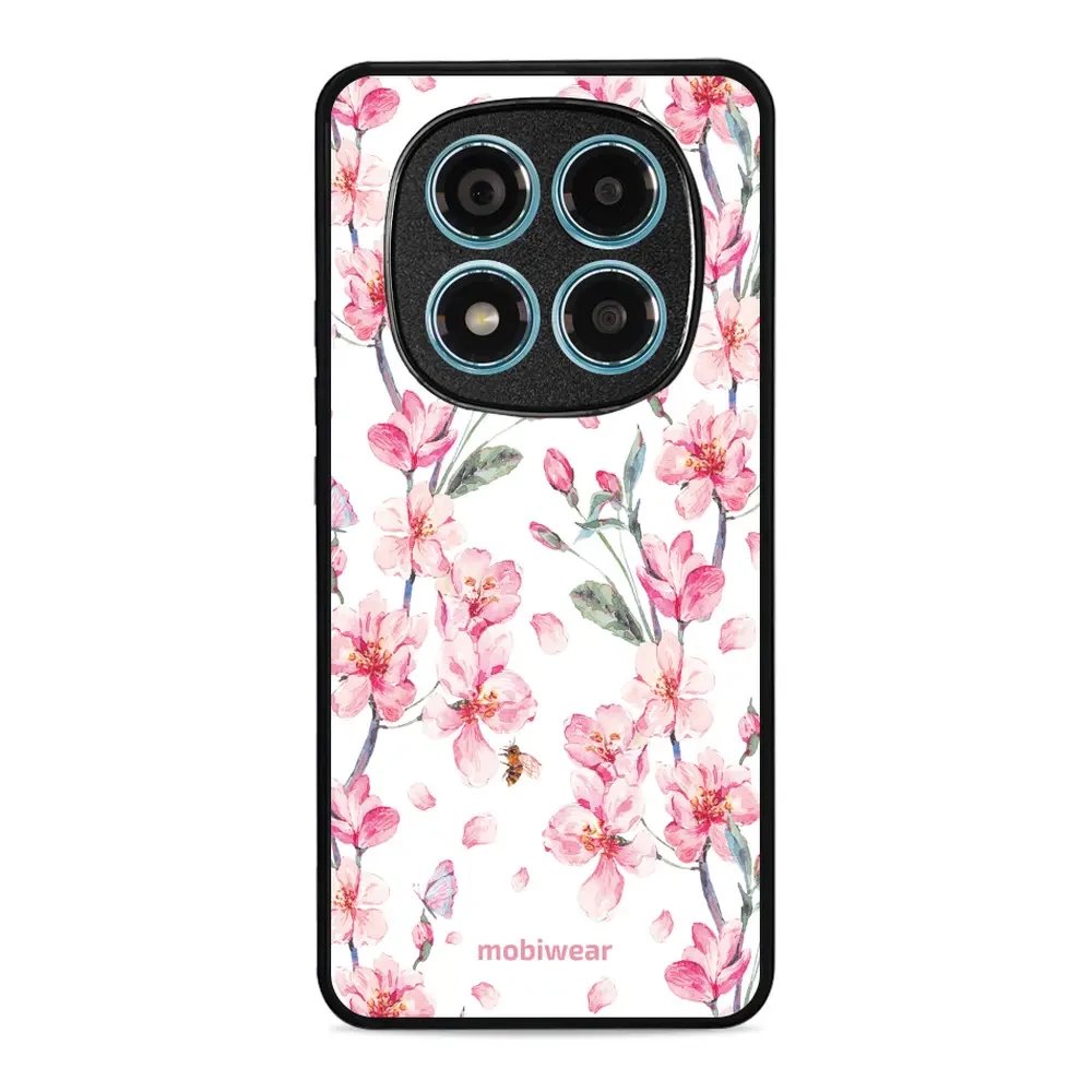 Lesklý kryt Mobiwear Glossy - Xiaomi Redmi Note 14 Pro 4G - G033G - Růžové květy