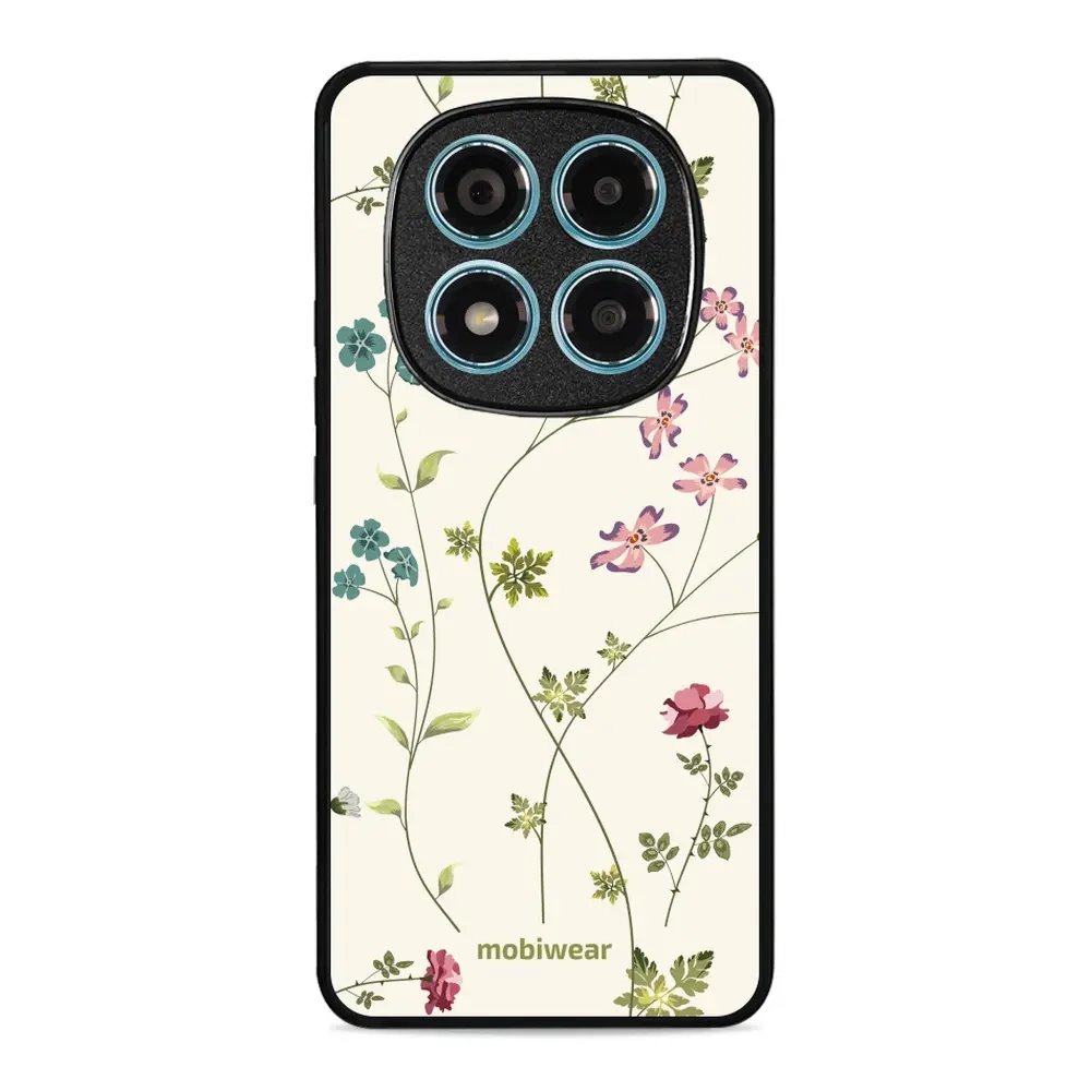 Lesklý kryt Mobiwear Glossy - Xiaomi Redmi Note 14 Pro 4G - G035G - Tenké rostlinky s květy