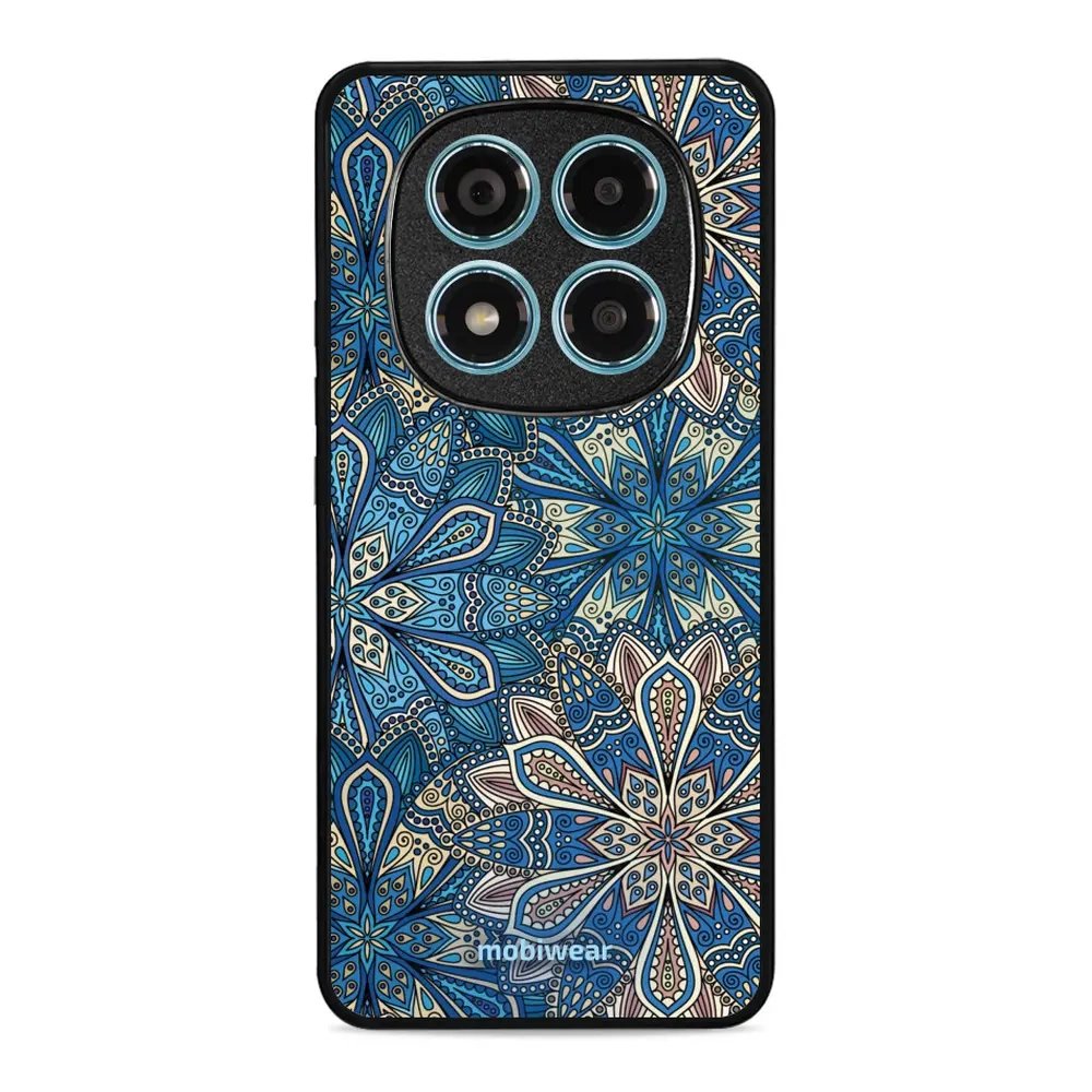 Lesklý kryt Mobiwear Glossy - Xiaomi Redmi Note 14 Pro 4G - G038G - Modré mandala květy