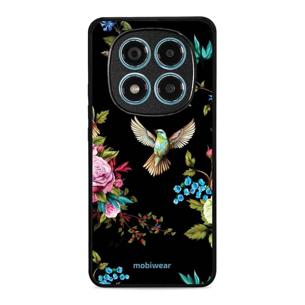 Lesklý kryt Mobiwear Glossy - Xiaomi Redmi Note 14 Pro 4G - G041G - Ptáček a květy