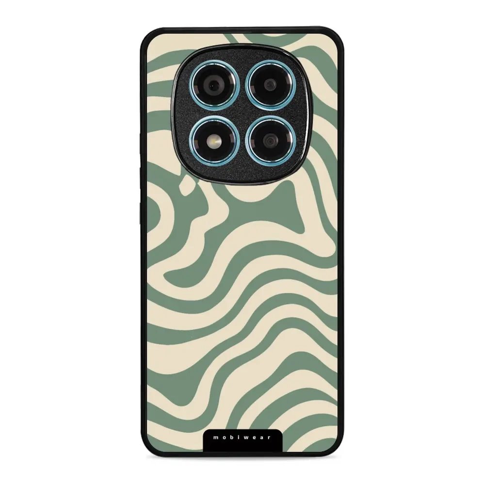 Lesklý kryt Mobiwear Glossy - Xiaomi Redmi Note 14 Pro 4G - GA57G Zelené a béžové zkrouceniny
