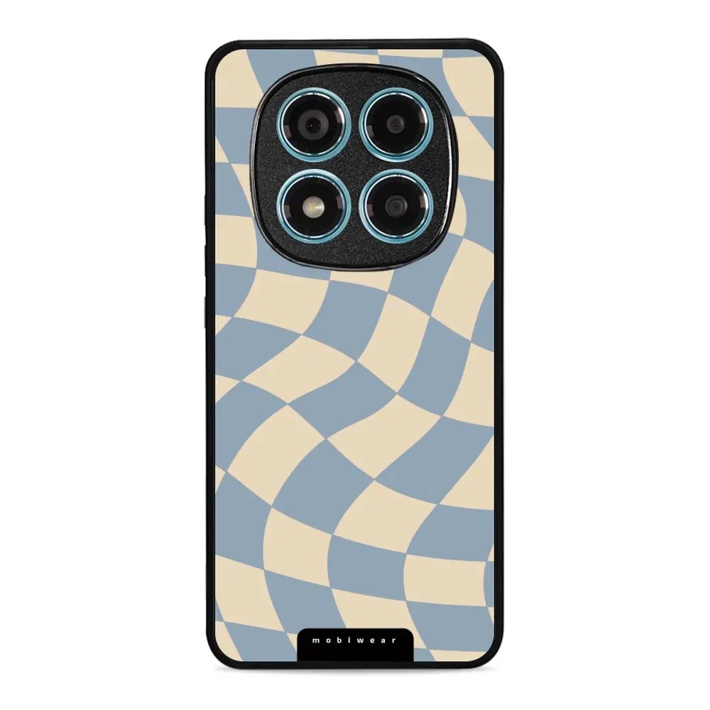 Lesklý kryt Mobiwear Glossy - Xiaomi Redmi Note 14 Pro 4G - GA59G Modrá a béžová šachovnice