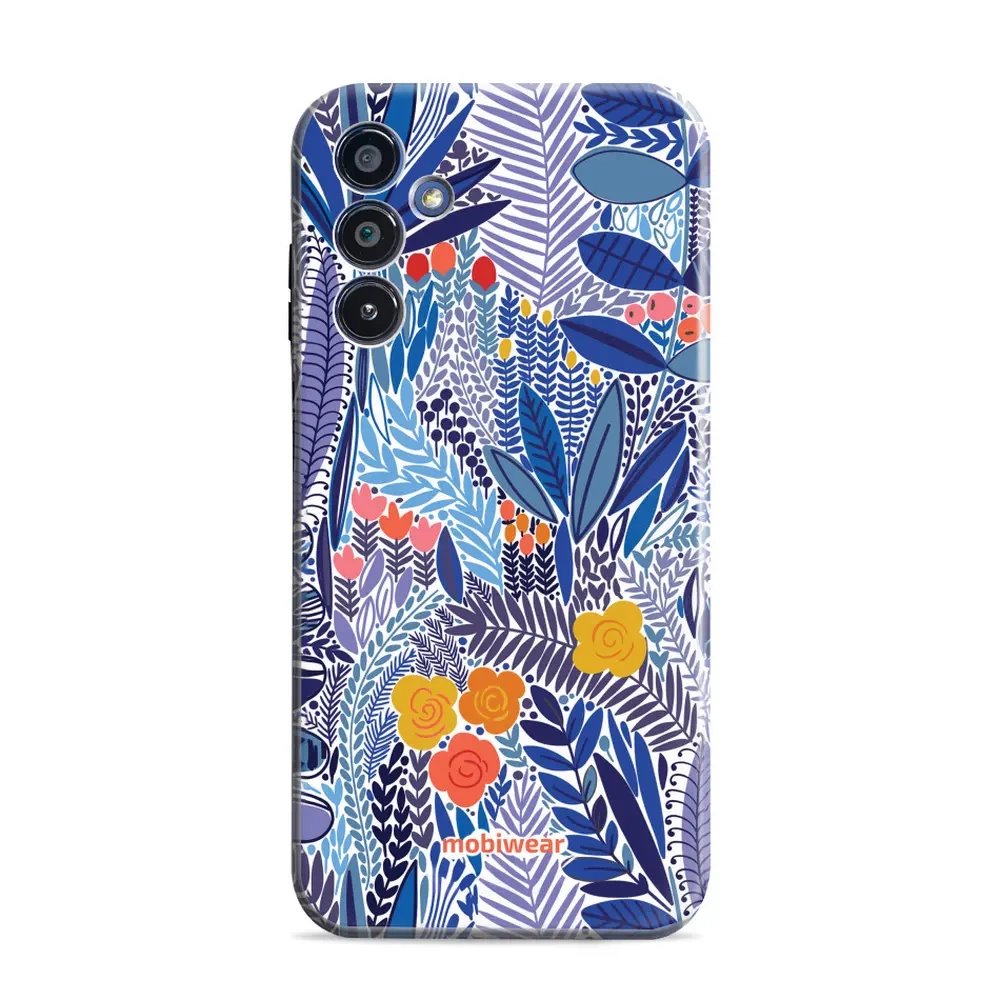 Odolný obal Mobiwear Elite Pro - Samsung Galaxy S25 Plus - EP03E Modrá květena